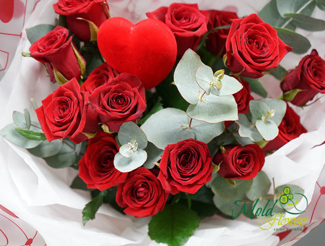 Букет из красных роз "Обещание любви" Фото